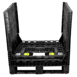 30 x 32 x 34 Collapsible Container Bin - Triple Diamond Plastics TDP-3230-34 OWS CP-S-32-C Collapsed Half
