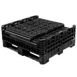 30 x 32 x 34 Collapsible Container Bin - Triple Diamond Plastics TDP-3230-34 OWS CP-S-32-C Collapsed Repose