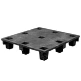 40 x 48 Rackable Plastic Pallet - Polymer Solutions ProGenic 6_ Black OWS PP-O-40-R4 Repose Top
