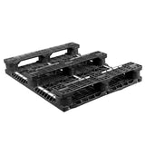 32 x 40 Fire Retardant Rackable Beverage Plastic Pallet - Greystone GS.40.32.3RO OWS PP-O-3240-R-FR Repose Bottom