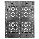 32 x 40 Fire Retardant Rackable Beverage Plastic Pallet - Greystone GS.40.32.3RO OWS PP-O-3240-R-FR Standing Top HeadOn