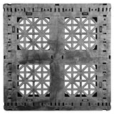 37 x 37 Fire Retardant Plastic Beverage Pallet - Greystone GS.37.37.000 OWS PP-O-37-B-FR Standing HeadOn