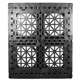 40 x 48 Heavy Duty Rackable Plastic Pallet - Fire Retardant - Greystone GS.48.40-RFA OWS PP-O-40-R2-FR Standing Top HeadOn
