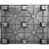 40 x 48 Light Duty Solid Deck Nestable Plastic Pallet-  OWS PP-S-40-NLX.1 - CTC Xtreme Stack 4840 Nestable - Head On - Bottom