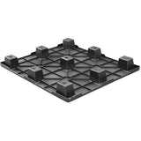40 x 48 Light Duty Solid Deck Nestable Plastic Pallet-  OWS PP-S-40-NLX.1 - CTC Xtreme Stack 4840 Nestable - Repose - Bottom