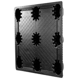 40 x 48 Nestable Solid Deck Distribution Plastic Pallet - Trienda DC4-4048 OWS PP-S-40-NT3 Standing 3-4