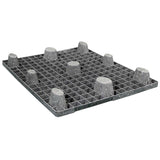 40 x 48 Nestable Solid Deck Plastic Pallet Medium Duty - Rotational Molding of UT The Bruin OWS PP-S-4048-NL8 Repose Bottom