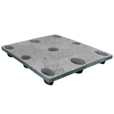 40 x 48 Nestable Solid Deck Plastic Pallet Medium Duty - Rotational Molding of UT The Bruin OWS PP-S-4048-NL8 Repose Top