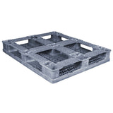 40 x 48 Rackable FDA Plastic Pallet - Polymer Solutions ProGenic 6_Grey OWS PP-O-40-R4FDA-Grey Repose Bottom