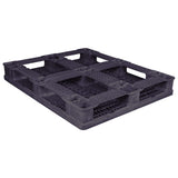 40 x 48 Rackable Fire Retardant Plastic Pallet - Polymer Solutions ProGenic 6_ Black Fire Retardant OWS PP-O-40-R4FM Repose Bottom