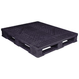 40 x 48 Rackable Fire Retardant Plastic Pallet - Polymer Solutions ProGenic 6_ Black Fire Retardant OWS PP-O-40-R4FM Repose Top
