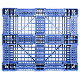 40 x 48 Rackable FM Fire-Retardant Plastic Pallet - Blue - Polymer Solutions Progenic 6 Blue Fire Retardant OWS PP-O-40-R4FM- Blue - Bttom Headon