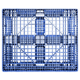 40 x 48 Rackable FM Fire-Retardant Plastic Pallet - Blue - Polymer Solutions Progenic 6 Blue Fire Retardant OWS PP-O-40-R4FM- Blue - Standing Top Headon
