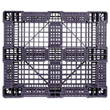 40 x 48 Rackable Plastic Pallet - Polymer Solutions ProGenic 6_ Black OWS PP-O-40-R4FM Standing Bottom HeadOn