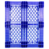 40 x 48 Rackable Stackable FDA Pallet - Blue w/Lip - Polymer Solutions Progenic 6 w/Lip  OWS PP-O-40-R5FDA-Blue-L Standing Bottom HeadOn