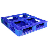 40 x 48 Rackable Ventilated Plastic Pallet - Blue - Polymer Solutions DLR Blue OWS PP-O-40-R7FM-Blue Repose Bottom