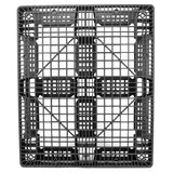 40 x 48 Stackable Fire Retardant Plastic Pallet - Black - Polymer Solutions ProGenic-LD OWS PP-O-40-S4FM-Black Top HeadOn