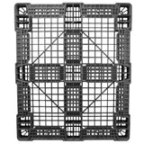 40 x 48 Stackable Fire Retardant Plastic Pallet - Black - Polymer Solutions ProGenic-LD OWS PP-O-40-S4FM-BlackStanding Bottom HeadOn
