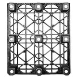 42 x 48 Nestable Heavy Duty Pro-Pal Plastic Pallet - Full Circle FCP-O-42-NH OWS PP-O-42-NH Standing Bottom HeadOn
