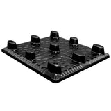 42 x 48 Nestable Solid Deck Distribution Plastic Pallet - Trienda DC4-4248 OWS PP-S-42-NT3 Repose Bottom