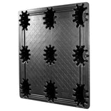 42 x 48 Nestable Solid Deck Distribution Plastic Pallet - Trienda DC4-4248 OWS PP-S-42-NT3 Standing 3-4
