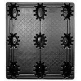 42 x 48 Nestable Solid Deck Distribution Plastic Pallet - Trienda DC4-4248 OWS PP-S-42-NT3 Standing Top HeadOn