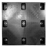 43 x 43 Nestable Solid Deck Plastic Pallet - CTC 4343-CTC-C OWS PP-S-4343-NG Standing Top HeadOn