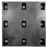 44 x 44 Nestable Solid Deck Plastic Pallet - CTC 4444-CTC-C OWS PP-S-4444-NG Standing Top HeadOn