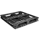 44 x 48 Rackable Stackable Fire Retardant Plastic Pallet - Greystone GS.44.48.000 OWS PP-O-4448-R Repose Bottom