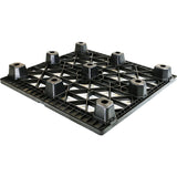 45 x 48 Nestable Heavy Duty Black Pallet with Safety Lip