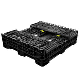 45 x 48 x 34 Collapsible Bulk Bin - Triple Diamond Plastics TDP-4845-34-34 OWS CP-S-45-C Repose Top Collapsed