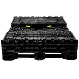 45 x 48 x 34 Collapsible Bulk Bin - Triple Diamond Plastics TDP-4845-34 OWS CP-S-45-C-34 Repose Top Collapsed HeadOn