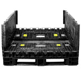 45 x 48 x 34 Collapsible Bulk Bin - Triple Diamond Plastics TDP-4845-34 OWS CP-S-45-C-34 Repose Top Collapsed Partial HeadOn