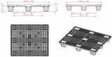 40 x 48 Neptune Nestable Mid-Duty Plastic Pallet