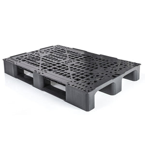 32 x 48 Rackable Stackable Plastic Euro Pallet With Lip- 2 Runner Plasgad RMP 1200 x 800 OD (With Lip) OWS PP-O-3248-RMP-L Repose - Top