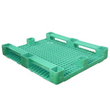 40 x 48 Green Rackable Plastic FDA Pallet - Decade PNH2001BL OWS PP-S-40-S5FDA-Green Repose Top