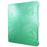 40 x 48 Green Rackable Plastic FDA Pallet - Decade PNH2001BL OWS PP-S-40-S5FDA-Green Standing 3-4