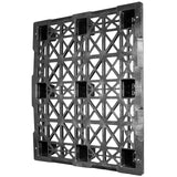 40 x 48 Nestable Light Duty Plastic Pallet - Greystone GSNestable OWS PP-O-40-NL2.5 Standing 3-4