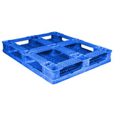 40 x 48 Rackable FDA Plastic Pallet - Polymer Solutions ProGenic 6_ Blue OWS PP-O-40-R4FDA Repose Bottom