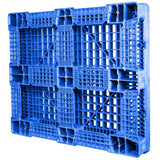 40 x 48 Rackable FDA Plastic Pallet - Polymer Solutions ProGenic 6_ Blue OWS PP-O-40-R4FDA Standing 3-4 Bottom