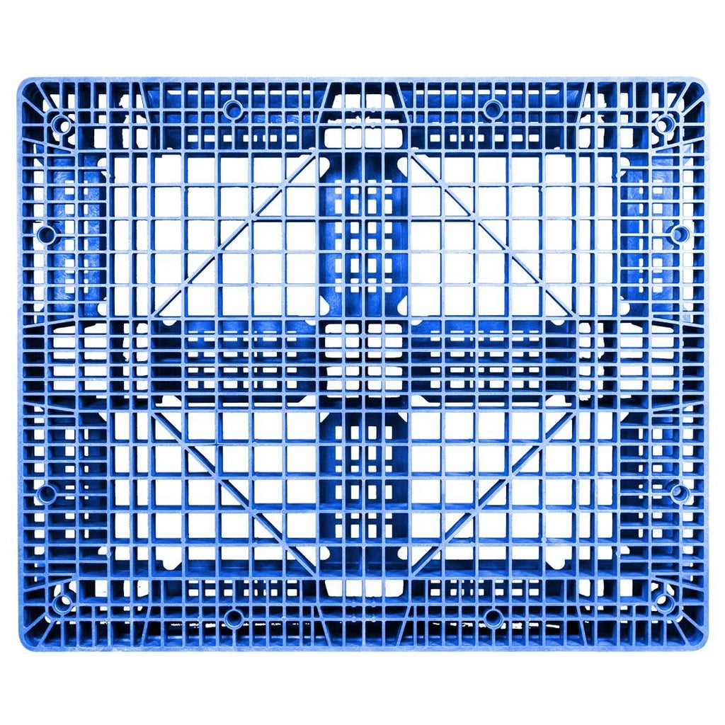 Blue Rackable Pallets 40 x 48 Rackable FDA Plastic Pallet - Blue | Best Plastic Pallets #PP-O ...
