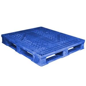 40 x 48 Rackable FM Fire-Retardant Plastic Pallet - Blue - Polymer Solutions Progenic 6 Blue Fire Retardant OWS PP-O-40-R4FM- Blue - Repose Top