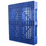40 x 48 Rackable FM Fire-Retardant Plastic Pallet - Blue - Polymer Solutions Progenic 6 Blue Fire Retardant OWS PP-O-40-R4FM- Blue - Standing 3-4