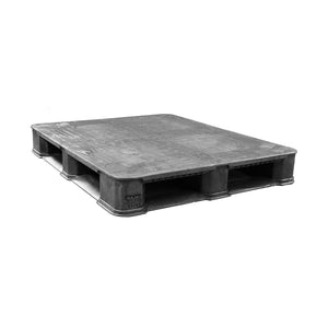 40 x 48 Rackable Plastic Solid Deck Plastic Pallet Polymer Solutions 8310HDPE OWS PP-S-40-R7 repose top