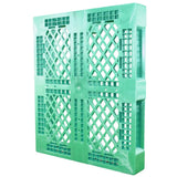 40 x 48 Rackable Stackable FDA Pallet - Green - Polymer Solutions Progenic 6 OWS PP-O-40-R5FDA-Green Standing 3-4