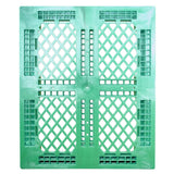 40 x 48 Rackable Stackable FDA Pallet - Green - Polymer Solutions Progenic 6 OWS PP-O-40-R5FDA-Green Standing Top HeadOn