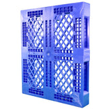 40 x 48 Rackable Stackable FDA Pallet - Blue w/Lip - Polymer Solutions Progenic 6 w/Lip  OWS PP-O-40-R5FDA-Blue-L Standing 3-4