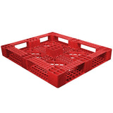 40 x 48 Rackable Stackable FDA Pallet - Red- Polymer Solutions Progenic 6 OWS PP-O-40-R5FDA-Red Repose Bottom