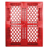 40 x 48 Rackable Stackable FDA Pallet - Red - Polymer Solutions Progenic 6 OWS PP-O-40-R5FDA-Red Standing Top HeadOn
