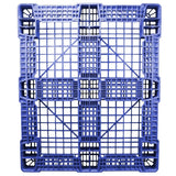 40 x 48 Stackable FDA Approved Plastic Pallet - Blue - Polymer Solutions ProGenic-LD OWS PP-O-40-S4FDA-Blue Standing Bottom HeadOn